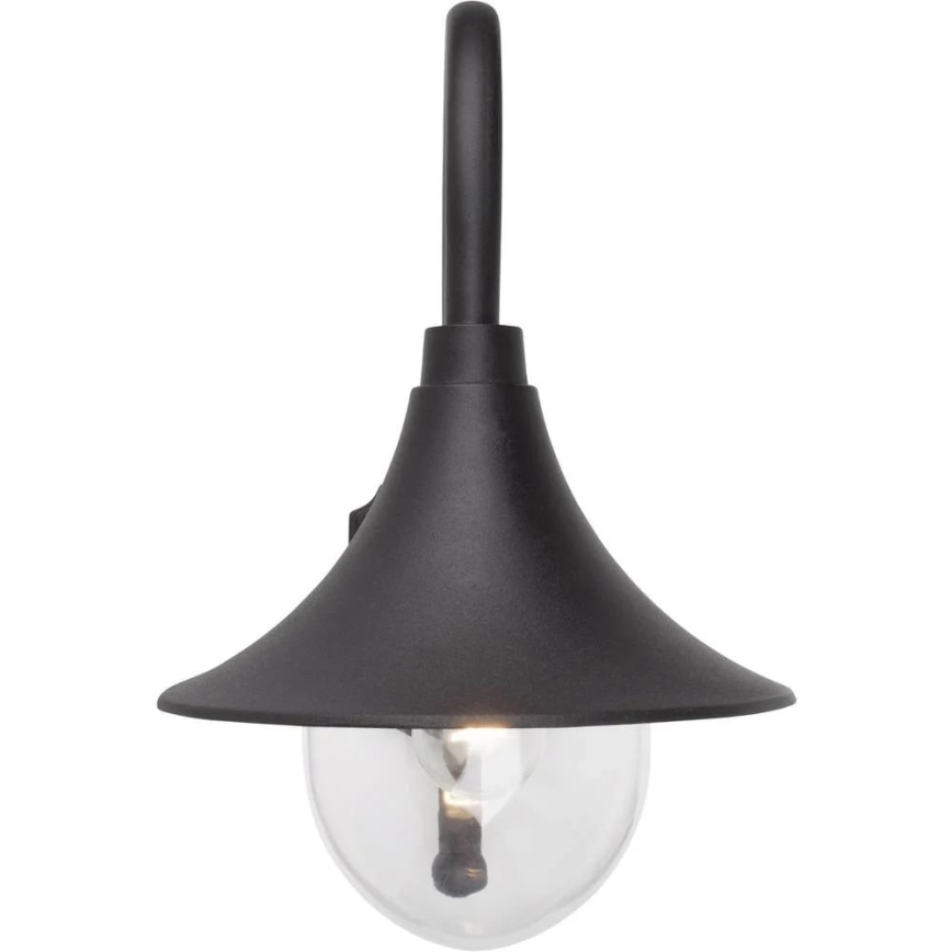Brilliant - Vägglampa för utomhusbruk BERNA 1xE27/60W/230V IP44 svart