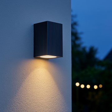 Brilliant - Vägglampa för utomhusbruk JELANI 1xGU10/10W/230V IP44 svart