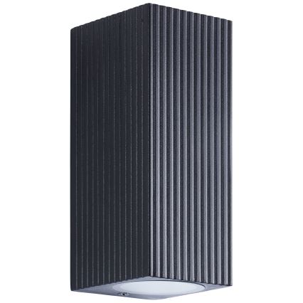 Brilliant - Vägglampa för utomhusbruk JELANI 2xGU10/10W/230V IP44 svart