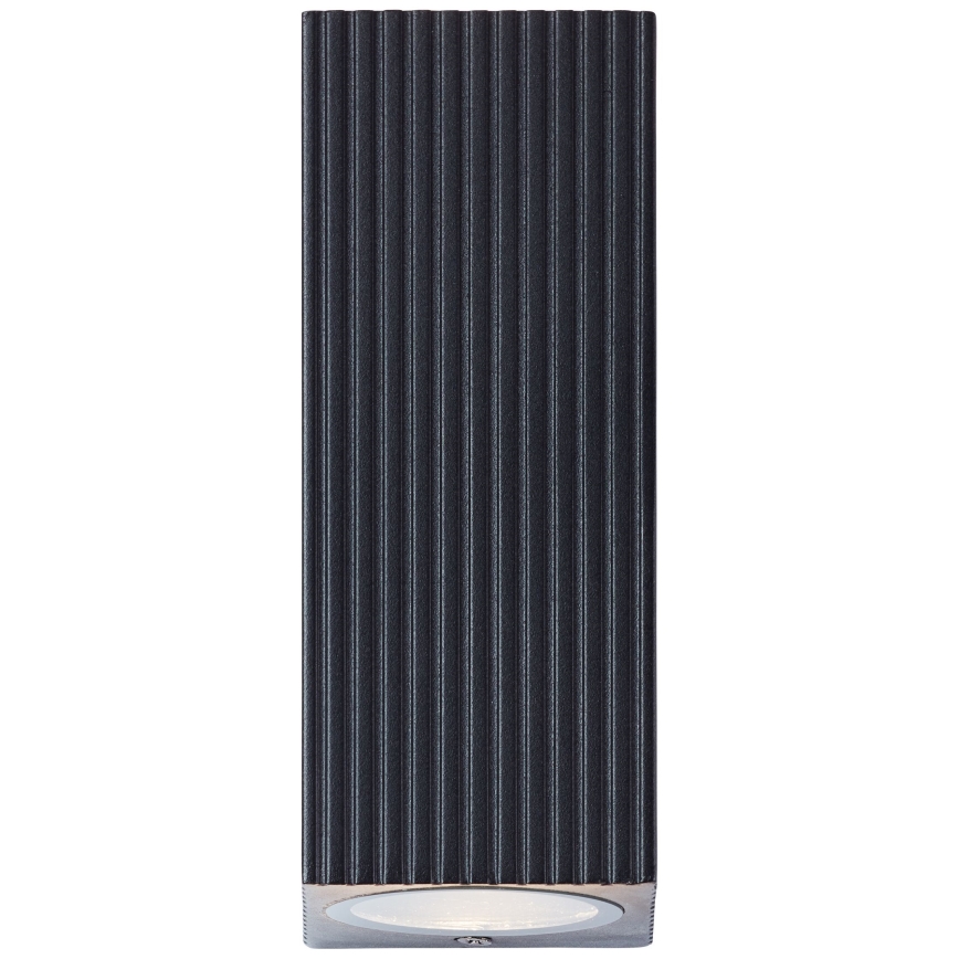 Brilliant - Vägglampa för utomhusbruk JELANI 2xGU10/10W/230V IP44 svart