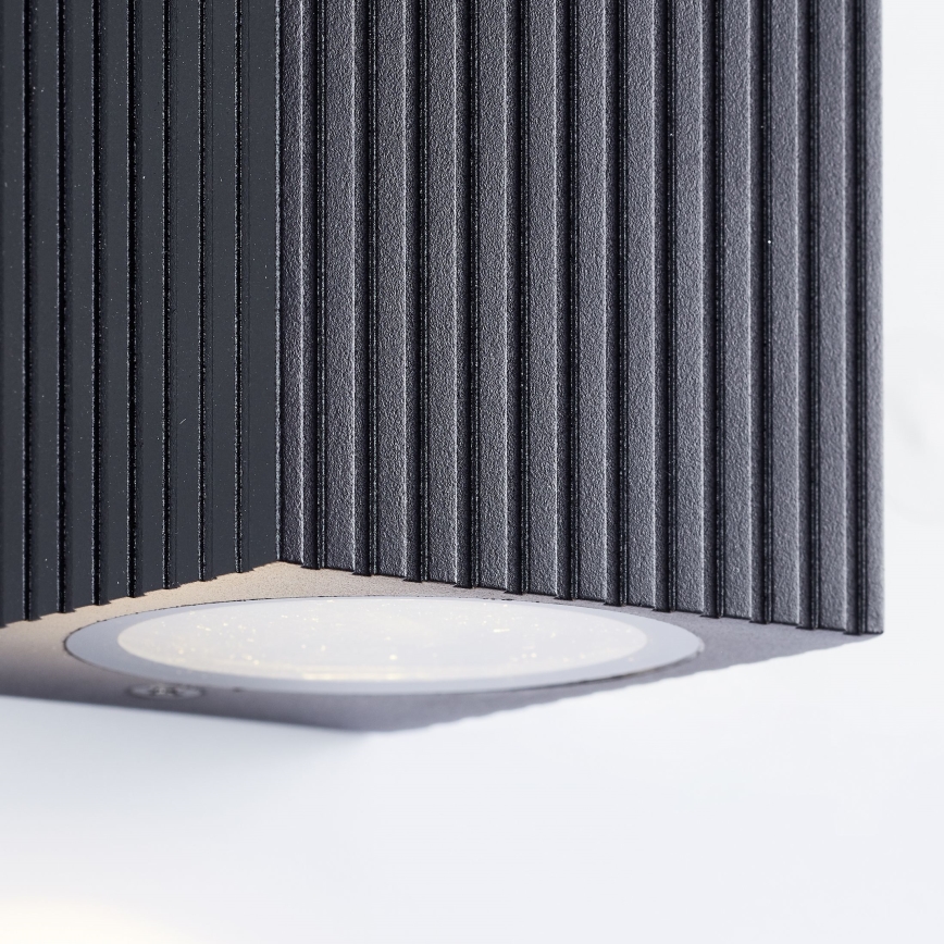 Brilliant - Vägglampa för utomhusbruk JELANI 2xGU10/10W/230V IP44 svart