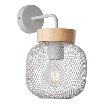 Brilliant - Vägglampa GIADA 1xE27/40W/230V grå