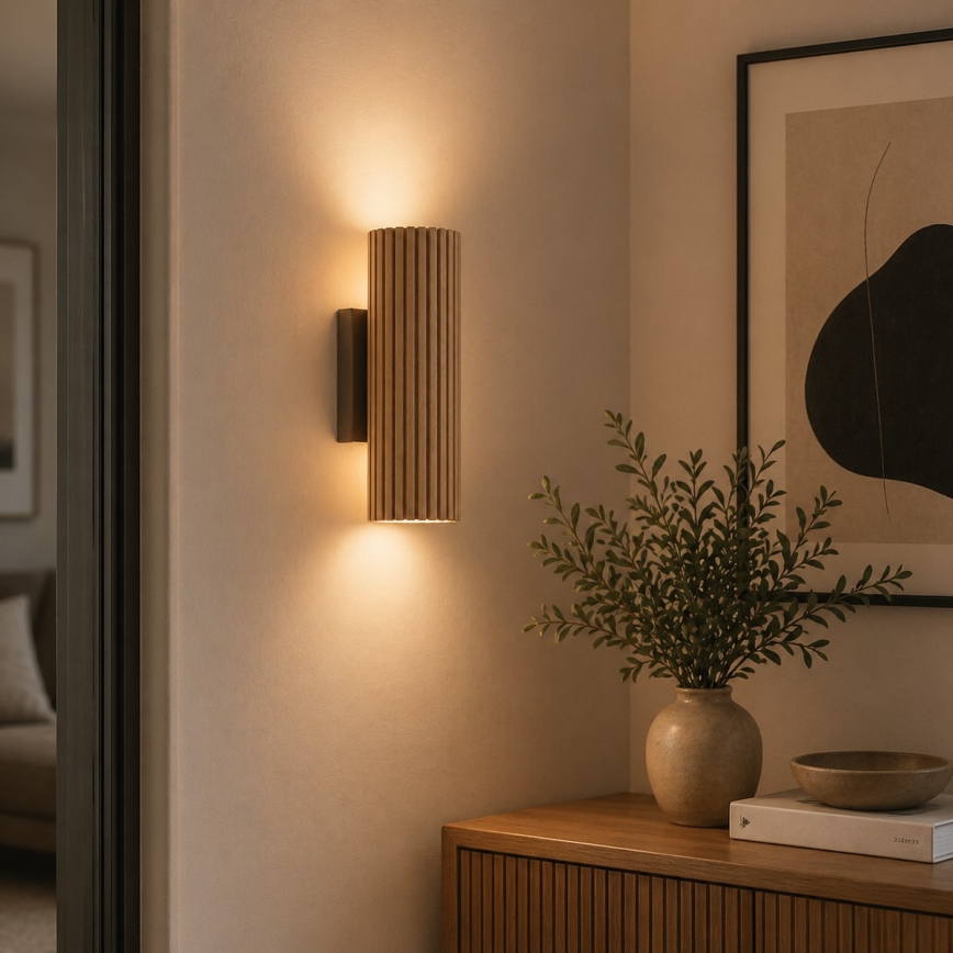 Brilliant - Vägglampa LAKEWOOD 2xGU10/10W/230V brun
