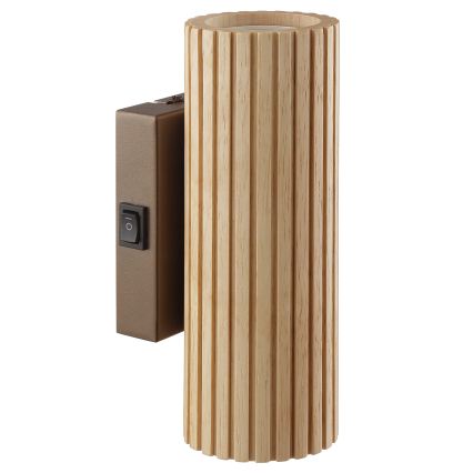 Brilliant - Vägglampa LAKEWOOD 2xGU10/10W/230V brun
