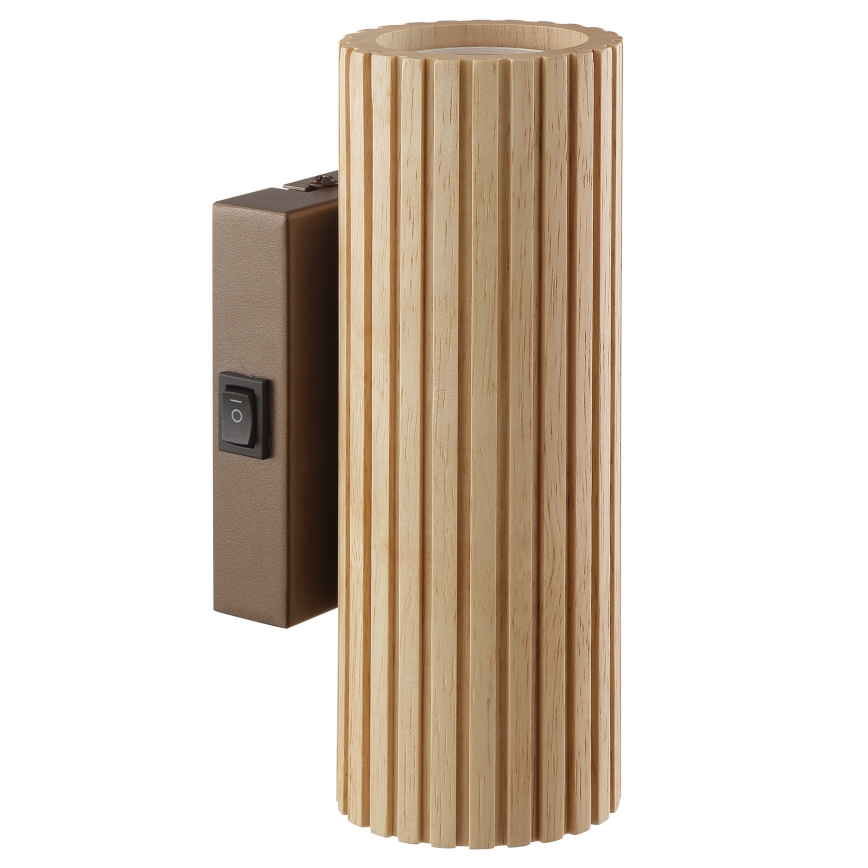 Brilliant - Vägglampa LAKEWOOD 2xGU10/10W/230V brun