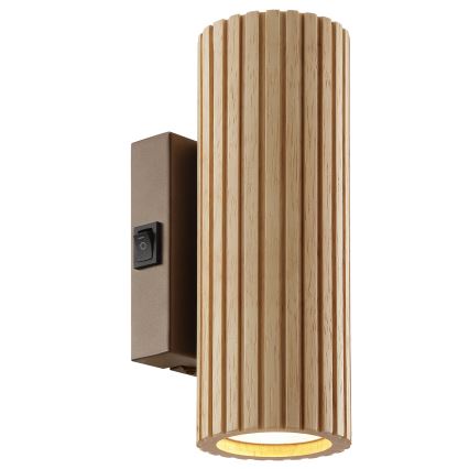 Brilliant - Vägglampa LAKEWOOD 2xGU10/10W/230V brun