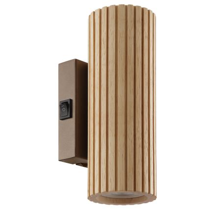 Brilliant - Vägglampa LAKEWOOD 2xGU10/10W/230V brun