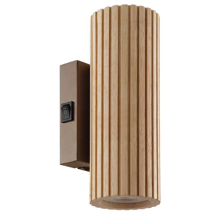 Brilliant - Vägglampa LAKEWOOD 2xGU10/10W/230V brun