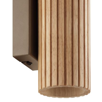 Brilliant - Vägglampa LAKEWOOD 2xGU10/10W/230V brun