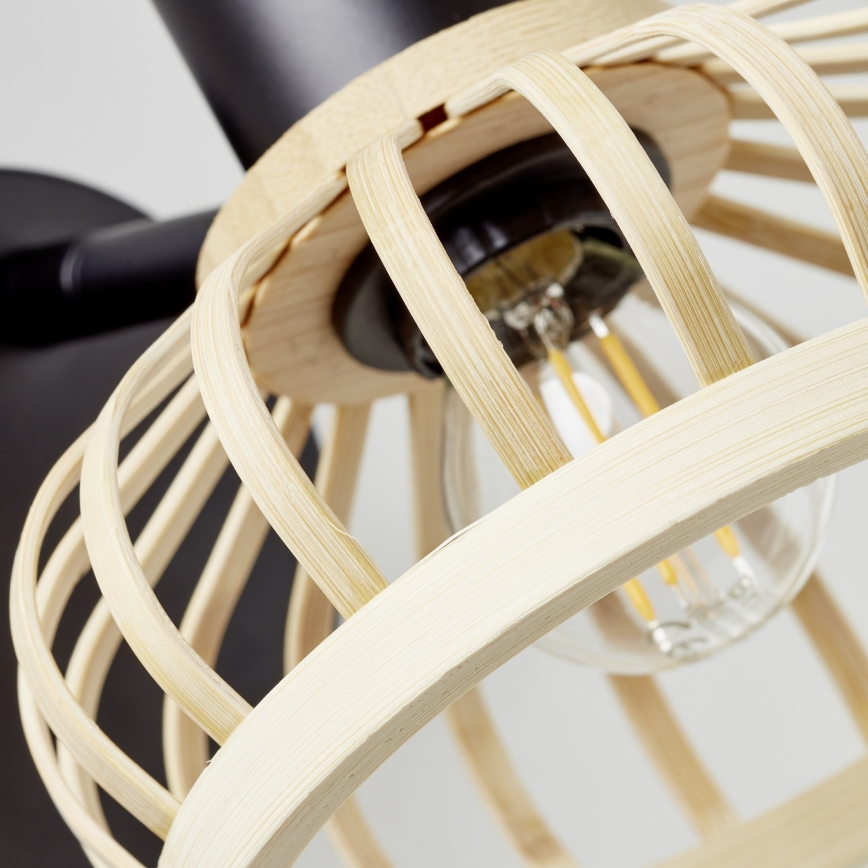 Brilliant - Vägglampa NORAH 1xE14/28W/230V bambu