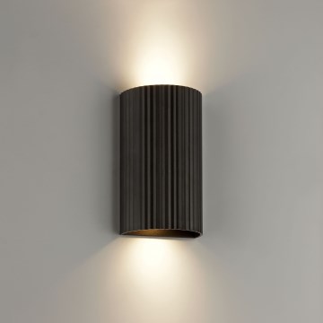 Brilliant - Vägglampa UNDULA 2xGU10/10W/230V svart