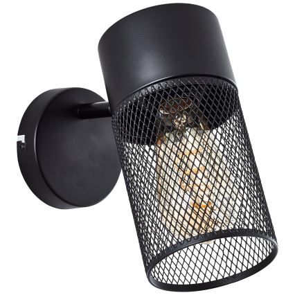 Brilliant - Väggspot KAMOLO 1xE27/40W/230V svart