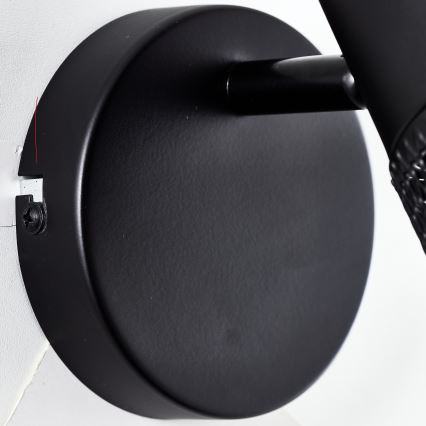 Brilliant - Väggspot KAMOLO 1xE27/40W/230V svart