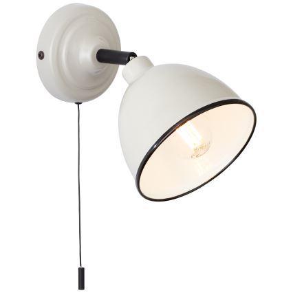 Brilliant - Väggspotlight TELIO 1xE14/28W/230V grå