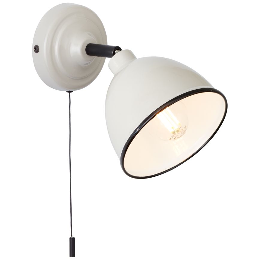 Brilliant - Väggspotlight TELIO 1xE14/28W/230V grå