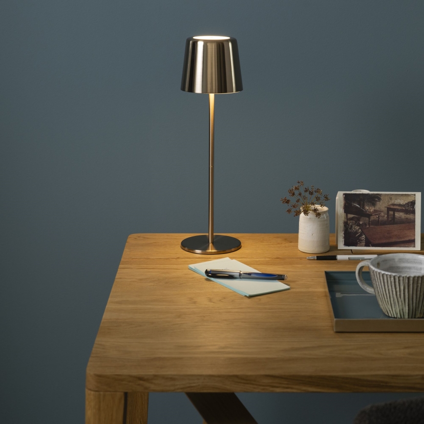 Brilliant - LED dimbar utomhuslampa med touch XAANA LED/4W/5V 3000/4000/6500K 2600 mAh IP44 guld