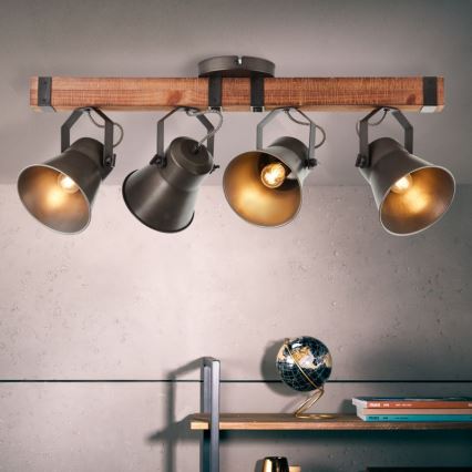 Brilliant - Spotlight DECCA 4xE27/10W/230V