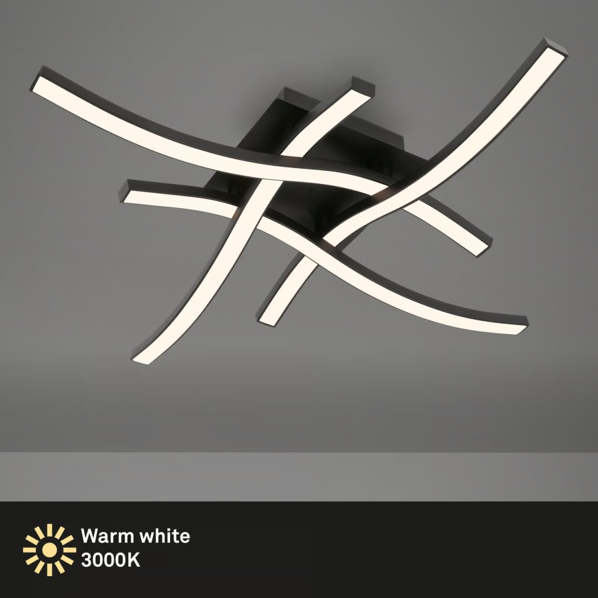 Brilo 3677-045 - LED taklampa/14,4W/230V, svart