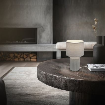 Brilo - Bordslampa INO 1xE14/10W/230V grå