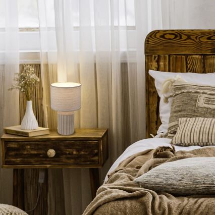 Brilo - Bordslampa INO 1xE14/10W/230V vit