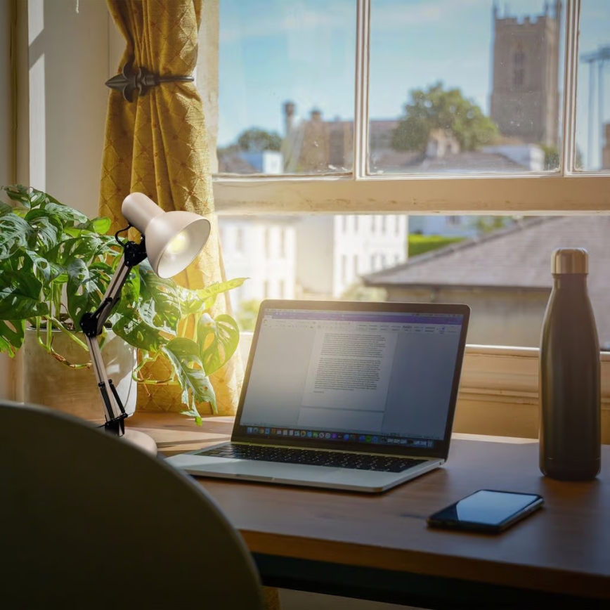 Brilo - Bordslampa PIXA 1xE14/25W/230V beige