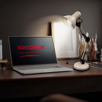 Brilo - Bordslampa PIXA 1xE14/25W/230V beige