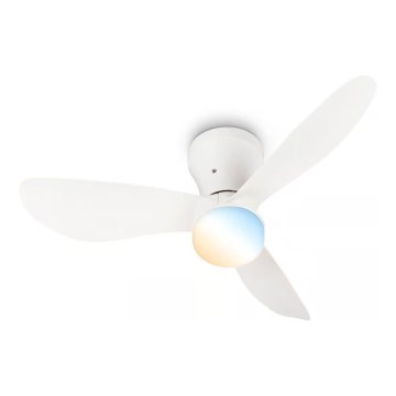 Brilo - dimbar LED-takfläkt LUFITO LED/15W/230V 3000/4000/6000K vit + fjärrkontroll