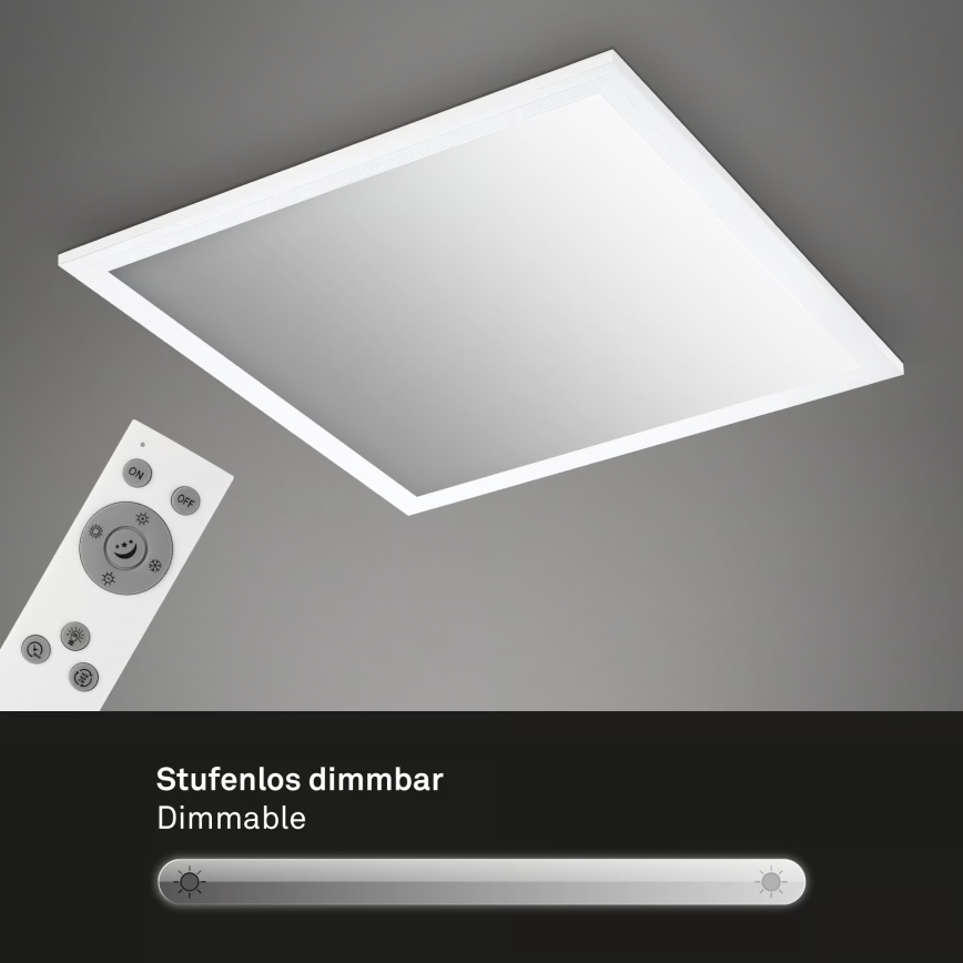 Brilo - Dimbart LED-takarmatur LED/21W/230V 3000-6500K 38x38 cm vit + fjärrkontroll