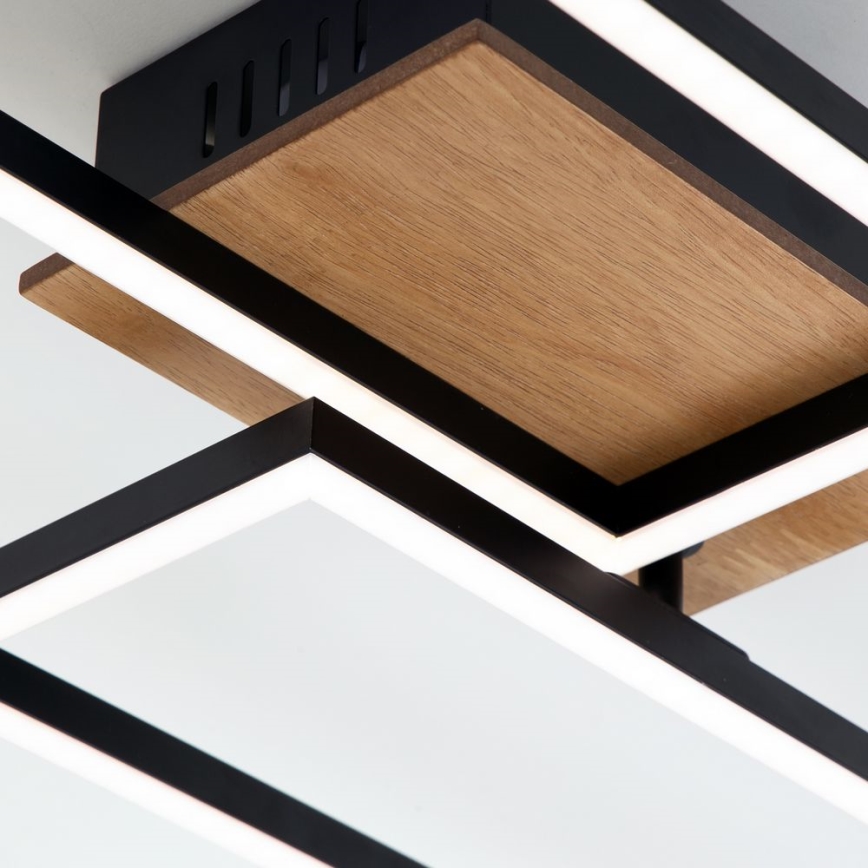 Brilo - Dimbar LED ytmonterad ljuskrona FRAME 2xLED/20W/230V 2700-5000K + fjärrkontroll