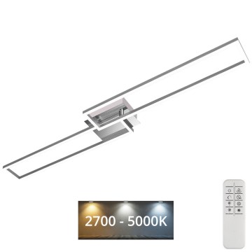 Brilo - Dimbar LED ytmonterad ljuskrona FRAME 2xLED/20W/230V 2700-5000K + fjärrkontroll