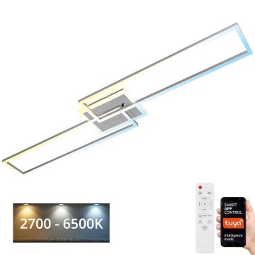 Brilo - Dimbar LED ytmonterad ljuskrona FRAME 2xLED/20W/230V 2700-6500K Wi-Fi Tuya + fjärrkontroll