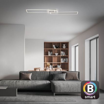 Brilo - Dimbar LED ytmonterad ljuskrona FRAME 2xLED/20W/230V 2700-6500K Wi-Fi Tuya + fjärrkontroll