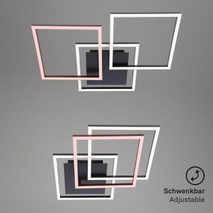 Brilo - Dimbar LED ytmonterad ljuskrona FRAME LED/30W/230V