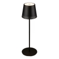 Brilo - dimbar uppladdningsbar beröringsstyrd utomhusbordslampa KIKI LED/2,6W/5V IP44 2600 mAh svart
