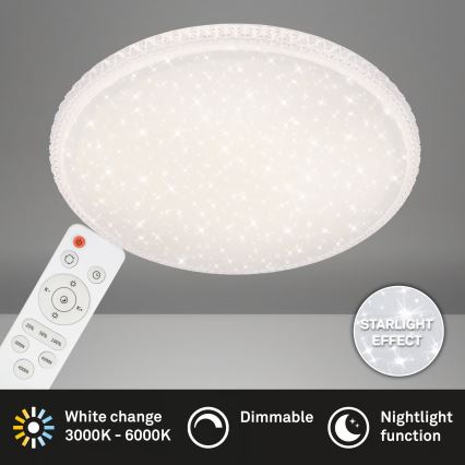 Brilo - Dimmbar LED-taklampa LED/48W/230V 3000/4000/6500K Ø 60 cm + fjärrkontroll