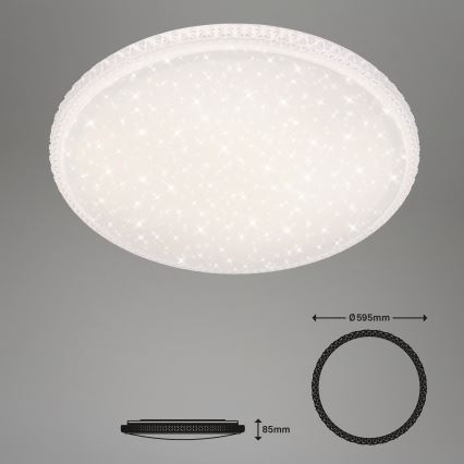 Brilo - Dimmbar LED-taklampa LED/48W/230V 3000/4000/6500K Ø 60 cm + fjärrkontroll