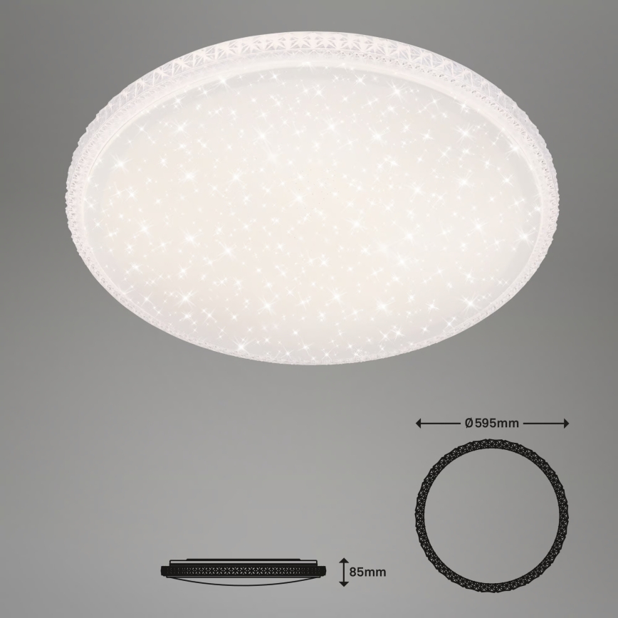Brilo - Dimmbar LED-taklampa LED/48W/230V 3000/4000/6500K Ø 60 cm + fjärrkontroll