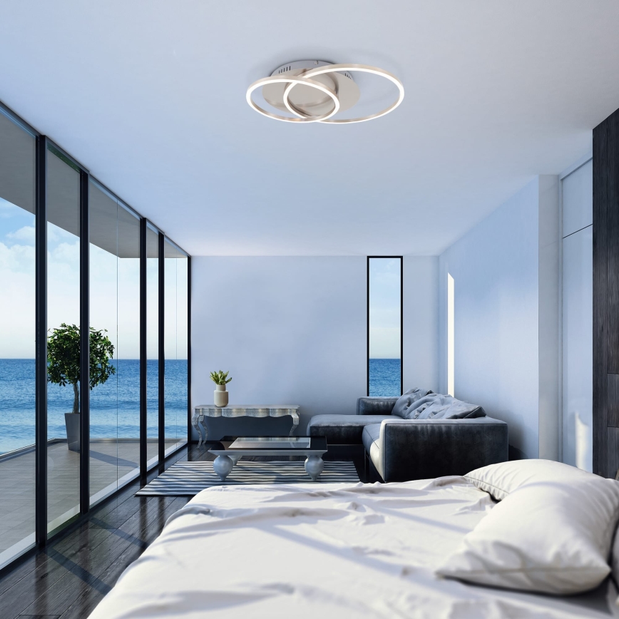 Brilo - Dimmbar LED-takarmatur FRAMES LED/14W/230V + LED/22W 3000K