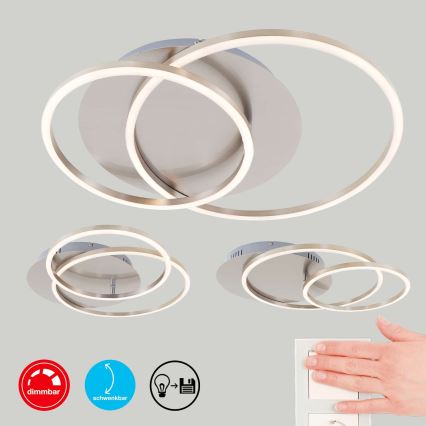 Brilo - Dimmbar LED-takarmatur FRAMES LED/14W/230V + LED/22W 3000K