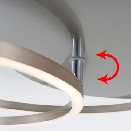 Brilo - Dimmbar LED-takarmatur FRAMES LED/14W/230V + LED/22W 3000K