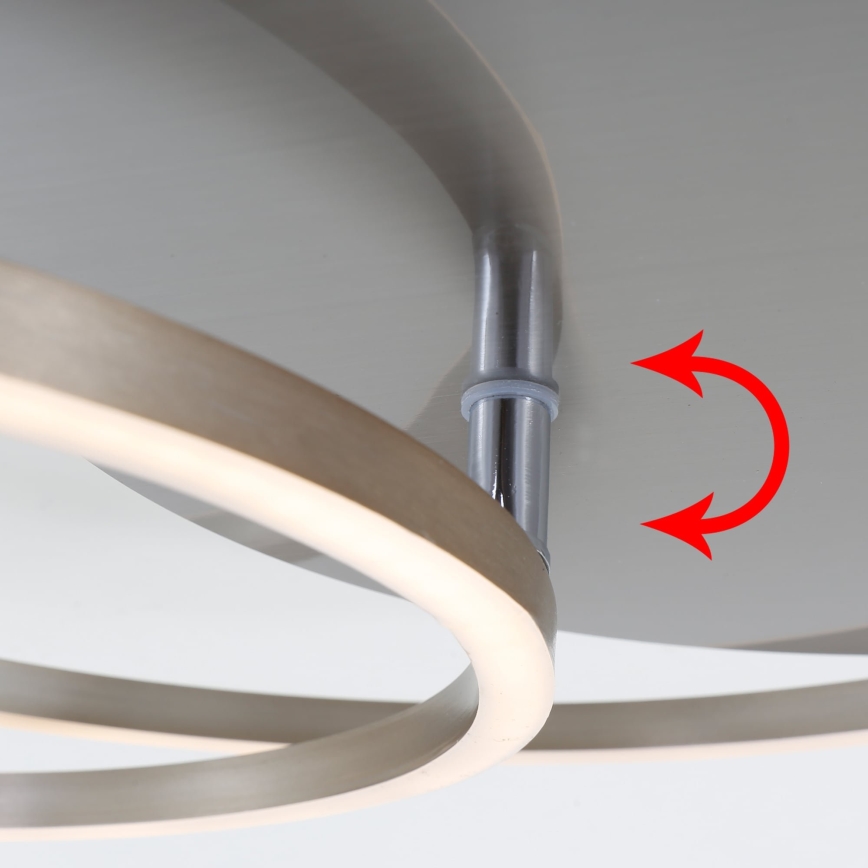Brilo - Dimmbar LED-takarmatur FRAMES LED/14W/230V + LED/22W 3000K