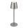Brilo - Dimmbar uppladdningsbar LED-beröringsstyrd utomhusbordslampa KIKI LED/2,6W/5V IP44 2600 mAh silver