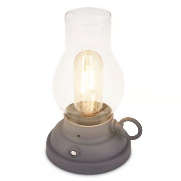 Brilo - KANEA dimbar uppladdningsbar utomhusbordslampa LED/1,5W/5V IP44 1200 mAh antracit