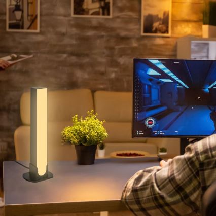 Brilo - KIT 2x LED RGBIC Ljusreglerad bordslampa LED/12W/230V 3000-6500K Wi-Fi Tuya