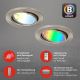 Brilo - KIT 3x LED RGBW Dimbar badrumsbelysning 1xGU10/4,9W/230V 2700-6500K Wi-Fi Tuya IP23 + fjärrkontroll