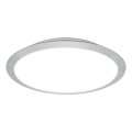 Brilo - LED badrumsplafond CTS LED/21W/230V 3000/4000K IP44 Ø 37 cm mattkrom