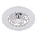 Brilo - LED dimbar takfläkt PAFO LED/24W/230V 3000-6500K vit + fjärrkontroll
