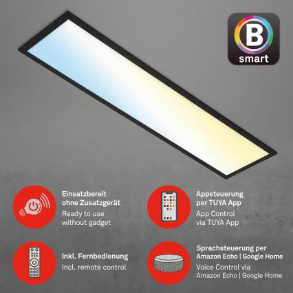 Brilo - LED Dimbar taklampa PIATTO LED/28W/230V 3000-6500K Wi-Fi Tuya + fjärrkontroll