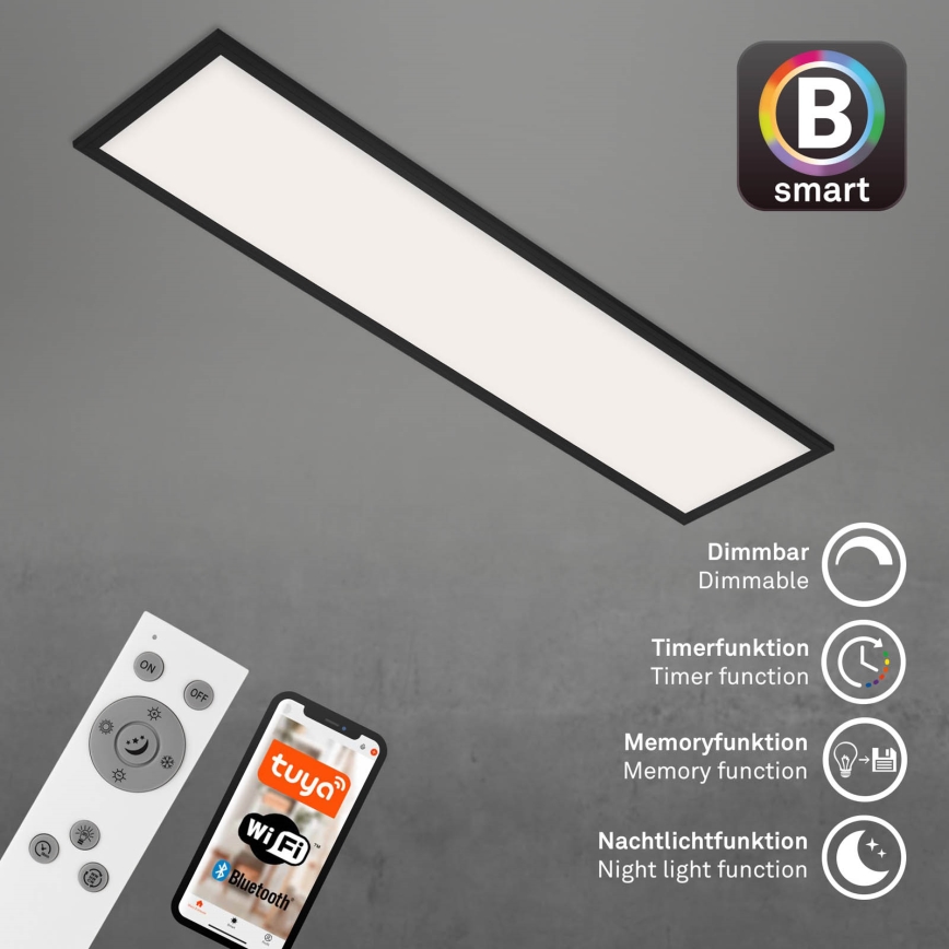 Brilo - LED Dimbar taklampa PIATTO LED/28W/230V 3000-6500K Wi-Fi Tuya + fjärrkontroll