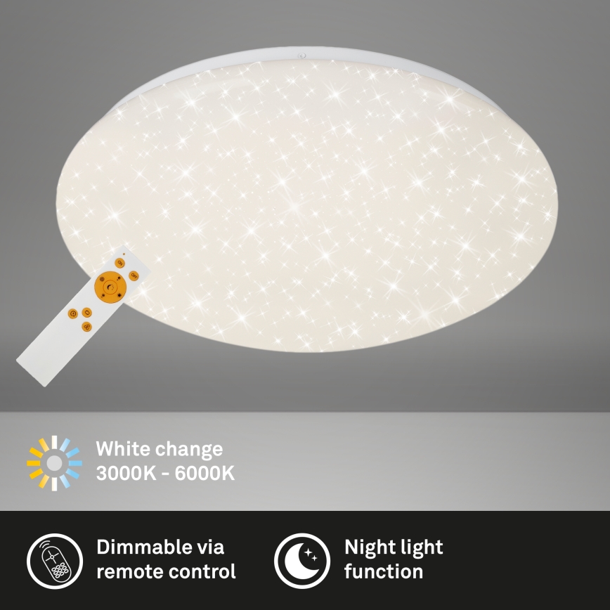 Brilo - LED Dimbar taklampa STARRY SKY LED/22W/230V 3000-6000K + fjärrkontroll